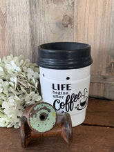 Load image into Gallery viewer, Life Begins After CoffeeLarge Ceramic Electric Melt Warmer