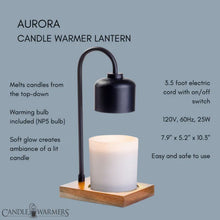 Load image into Gallery viewer, Arched Cande Warmer Lamp - Black
