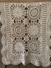 Load image into Gallery viewer, Old Cotton Rectangle Doily