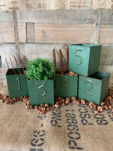 Load image into Gallery viewer, Green Display Tin with Numbers