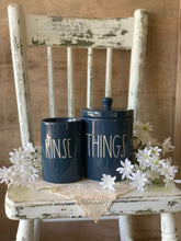 Load image into Gallery viewer, Rae Dunn Ceramic Bathroom Organisers-Navy