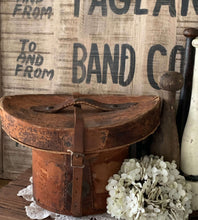 Load image into Gallery viewer, Victorian Top Hat and Leather Hat box