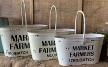 Load image into Gallery viewer, Farmers Market Metal Baskets