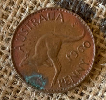 Load image into Gallery viewer, Old Pennies, Brass Tray and Leather Coin Pouch