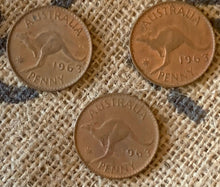 Load image into Gallery viewer, Old Pennies, Brass Tray and Leather Coin Pouch