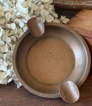 Load image into Gallery viewer, Old Pennies, Brass Tray and Leather Coin Pouch