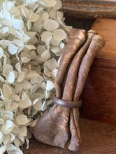 Load image into Gallery viewer, Old Pennies, Brass Tray and Leather Coin Pouch