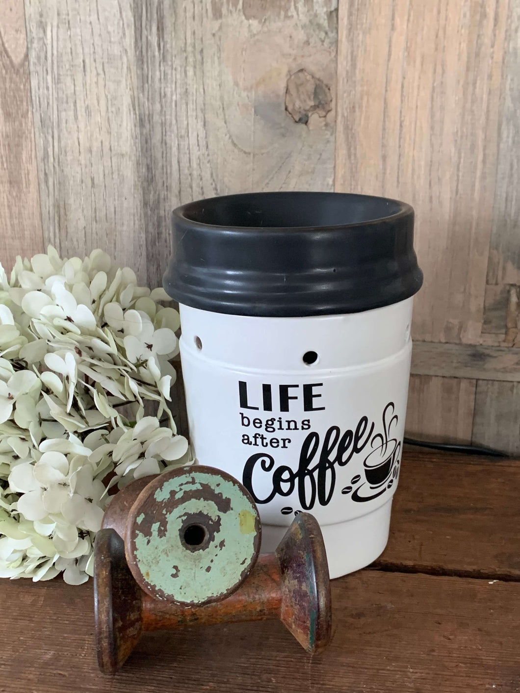 Life Begins After CoffeeLarge Ceramic Electric Melt Warmer