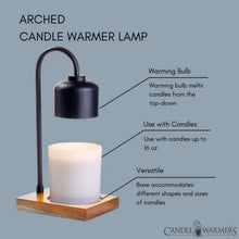 Load image into Gallery viewer, Arched Cande Warmer Lamp - Black
