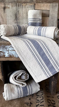 Load image into Gallery viewer, Farmhouse French Linen Ticking Tea Towels

