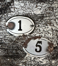 Load image into Gallery viewer, Vintage Enamel Numbers
