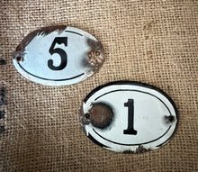 Load image into Gallery viewer, Vintage Enamel Numbers
