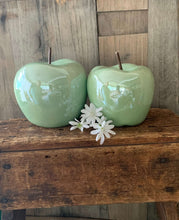 Load image into Gallery viewer, Ceramic Decorator Apples (Set of 2)
