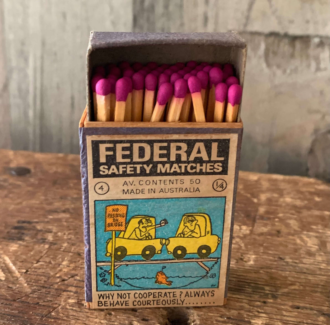 Vintage Federal Safety Matchboxes - Full