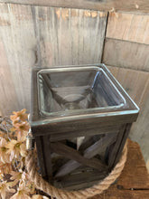 Load image into Gallery viewer, ~~~ RE-STOCKED ~~~ Walnut and Rope Vintage Lantern Electric Melt Warmer
