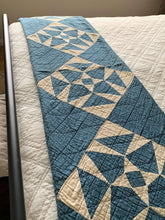 Load image into Gallery viewer, Handstitched Antique Feedsack Quilt - USA c. 1900-1920
