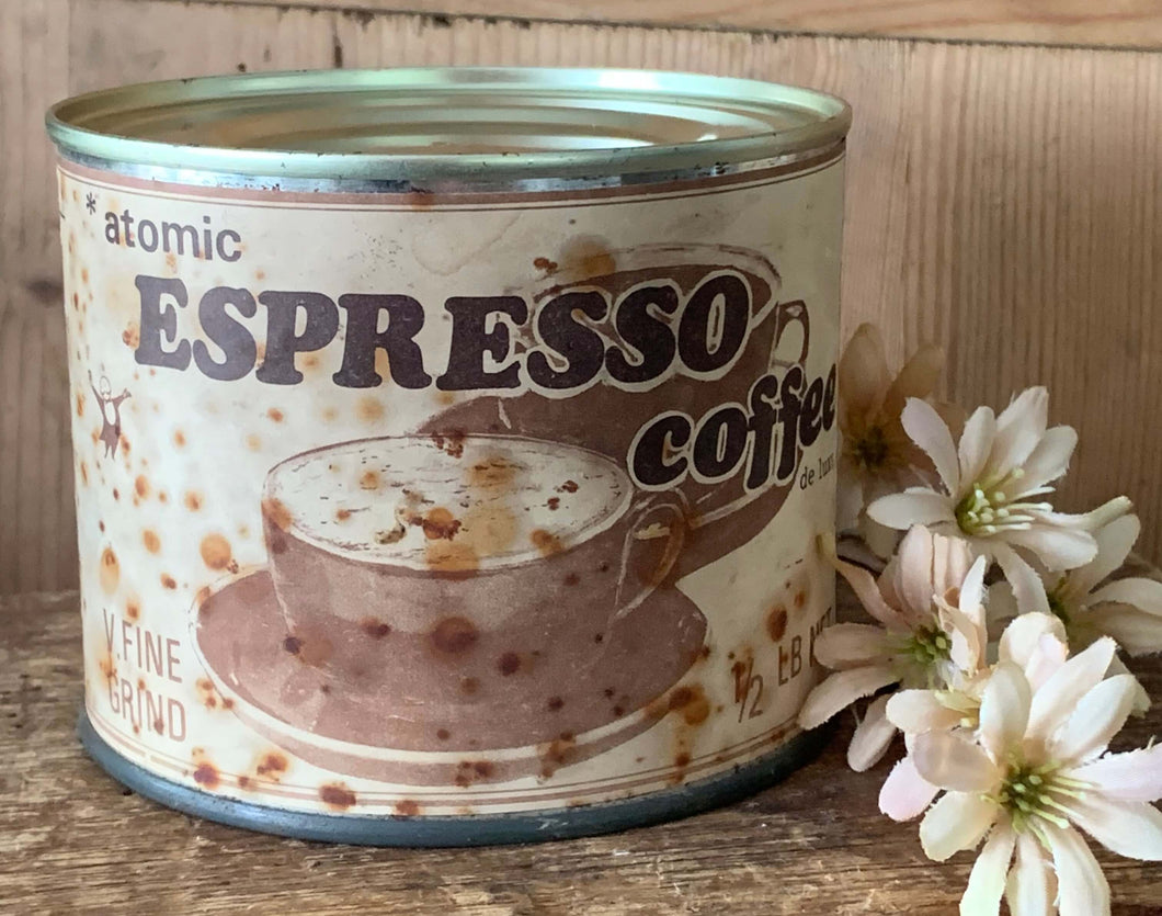 Vintage Espresso Coffee Tin- 1/2 lb