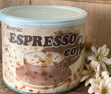 Load image into Gallery viewer, Vintage Espresso Coffee Tin- 1/2 lb
