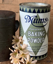 Load image into Gallery viewer, Vintage 1 lb Mum&#39;s Baking Powder Tin
