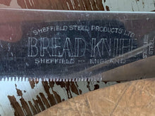 Load image into Gallery viewer, Vintage Sheffield Stainless Steel Bread Knife
