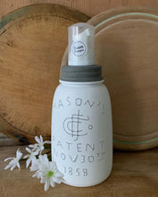 Load image into Gallery viewer, Foaming Soap Dispenser- Mason Jar inspired/ White Painted
