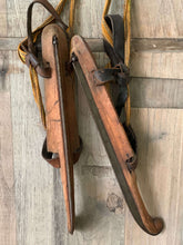 Load image into Gallery viewer, Antique Timber Ice Skates
