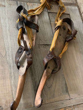 Load image into Gallery viewer, Antique Timber Ice Skates
