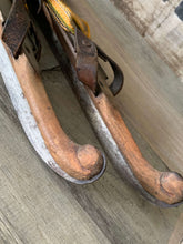 Load image into Gallery viewer, Antique Timber Ice Skates
