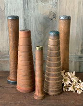 Load image into Gallery viewer, Various Antique Industrial Bobbins
