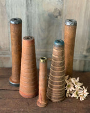 Load image into Gallery viewer, Various Antique Industrial Bobbins
