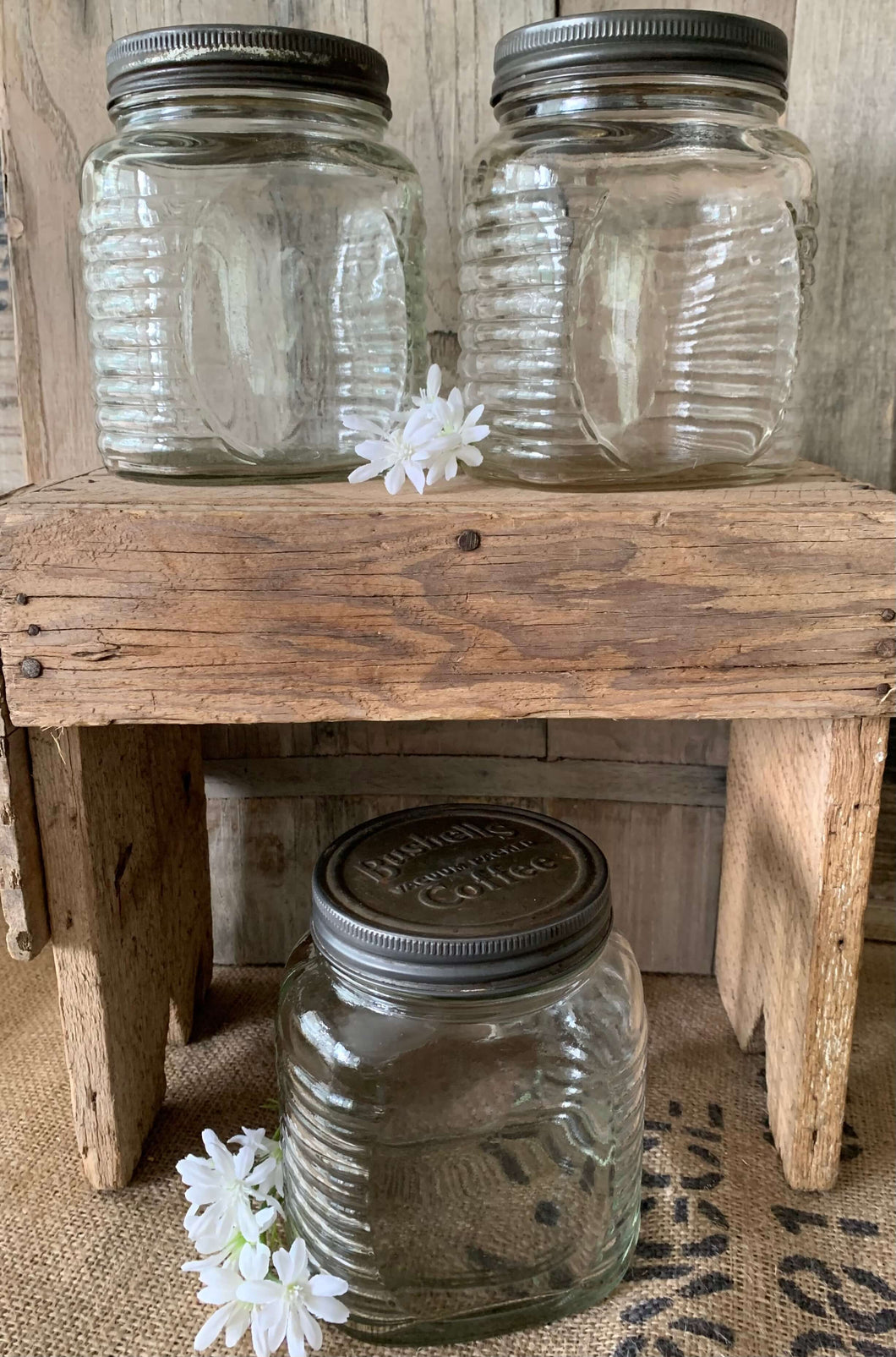 Antique Bushells Jars