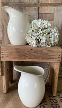 Load image into Gallery viewer, Cream Enamel Farmhouse Jug/Pitcher
