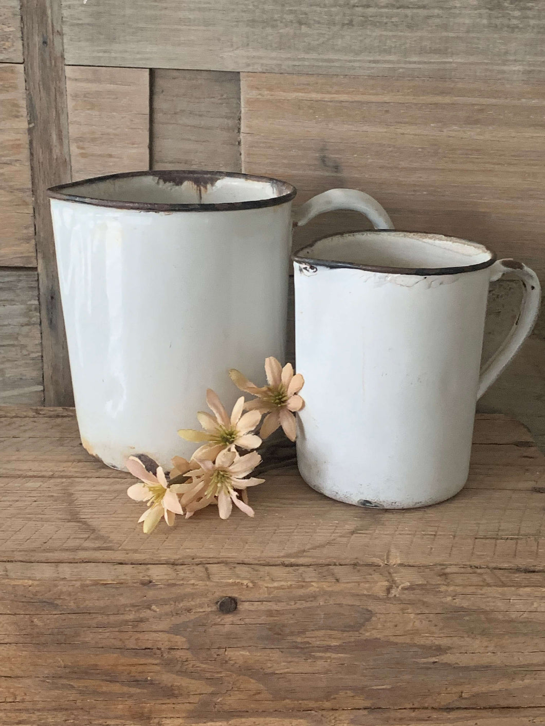 Farmhouse Enamel Jugs