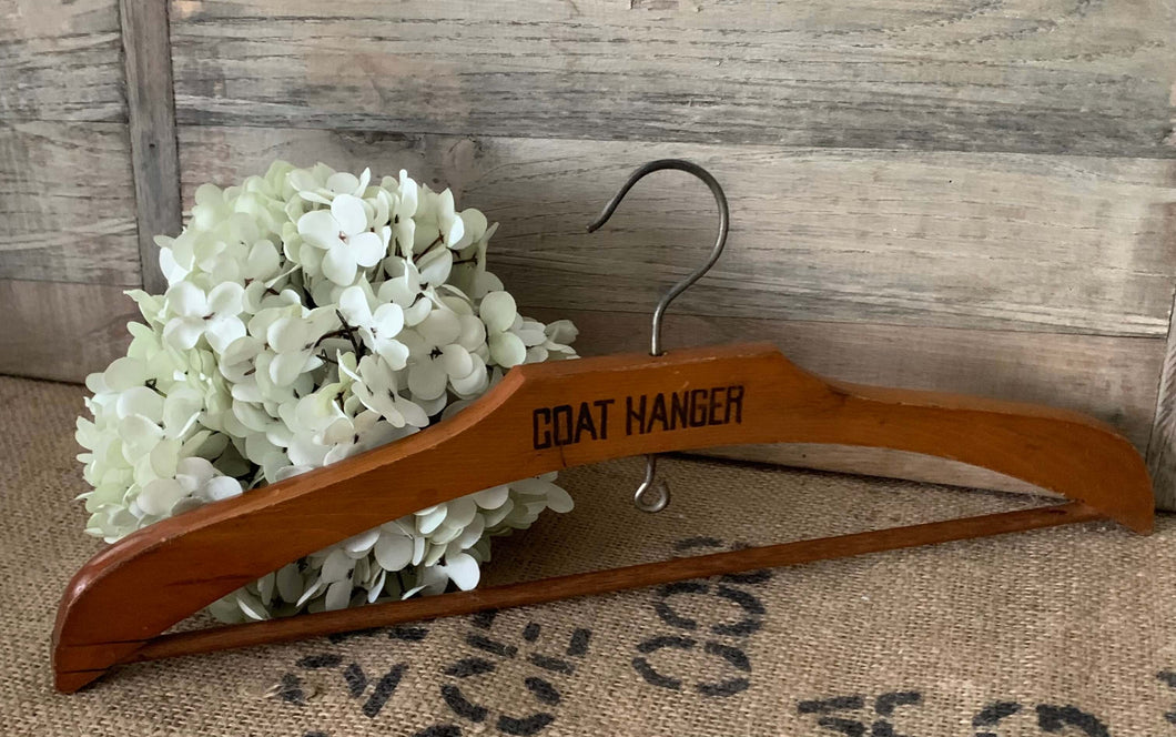 Vintage Timber Coat Hanger