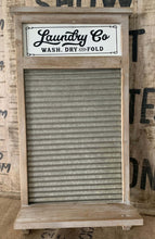 Load image into Gallery viewer, &quot;Laundry Co.&quot; Washboard
