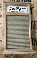 Load image into Gallery viewer, &quot;Laundry Co.&quot; Washboard
