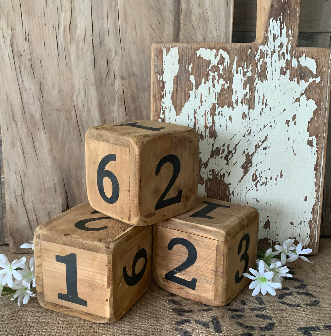 Large Decorative Timber Dice