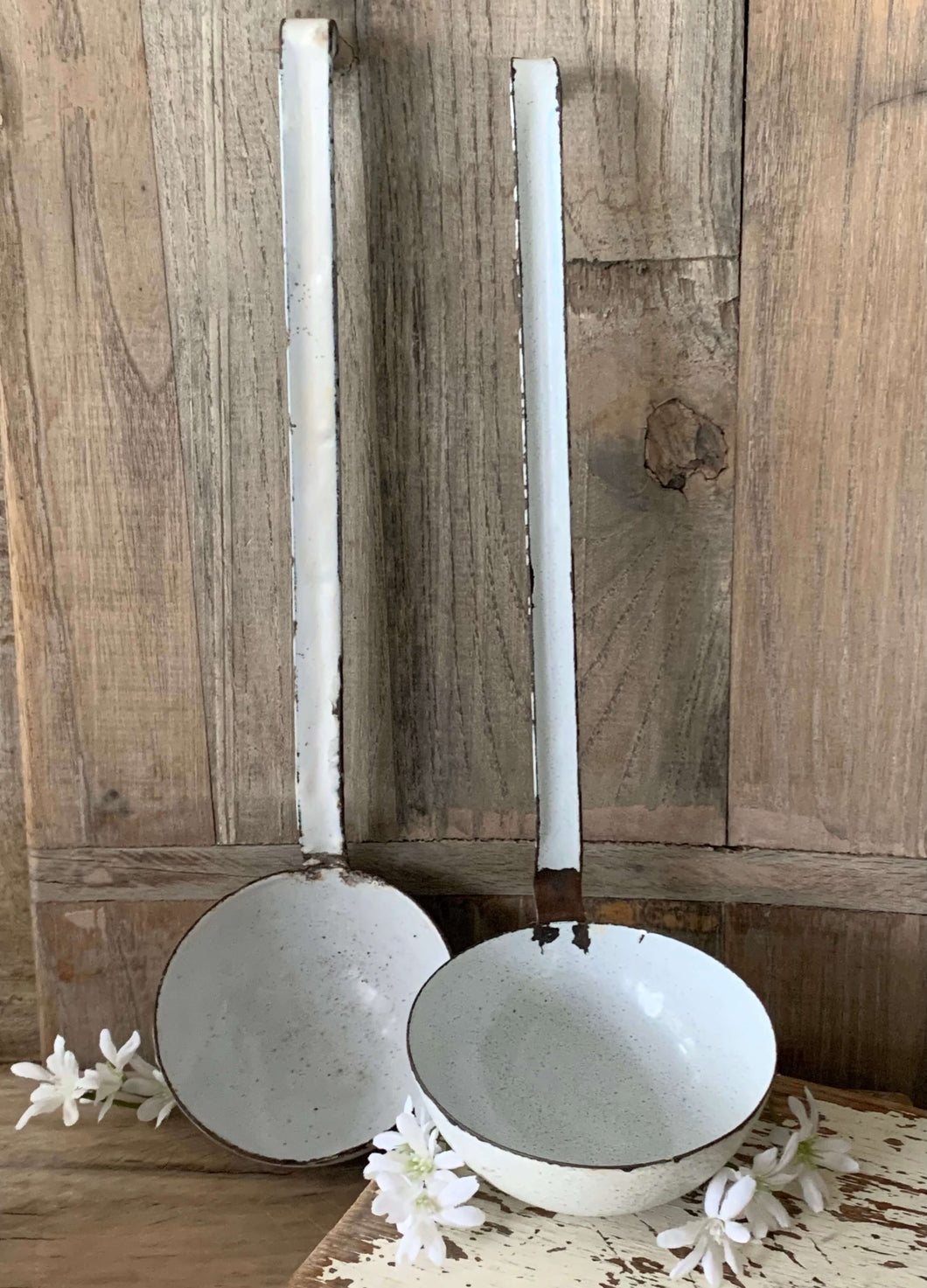 Old Enamel Ladles