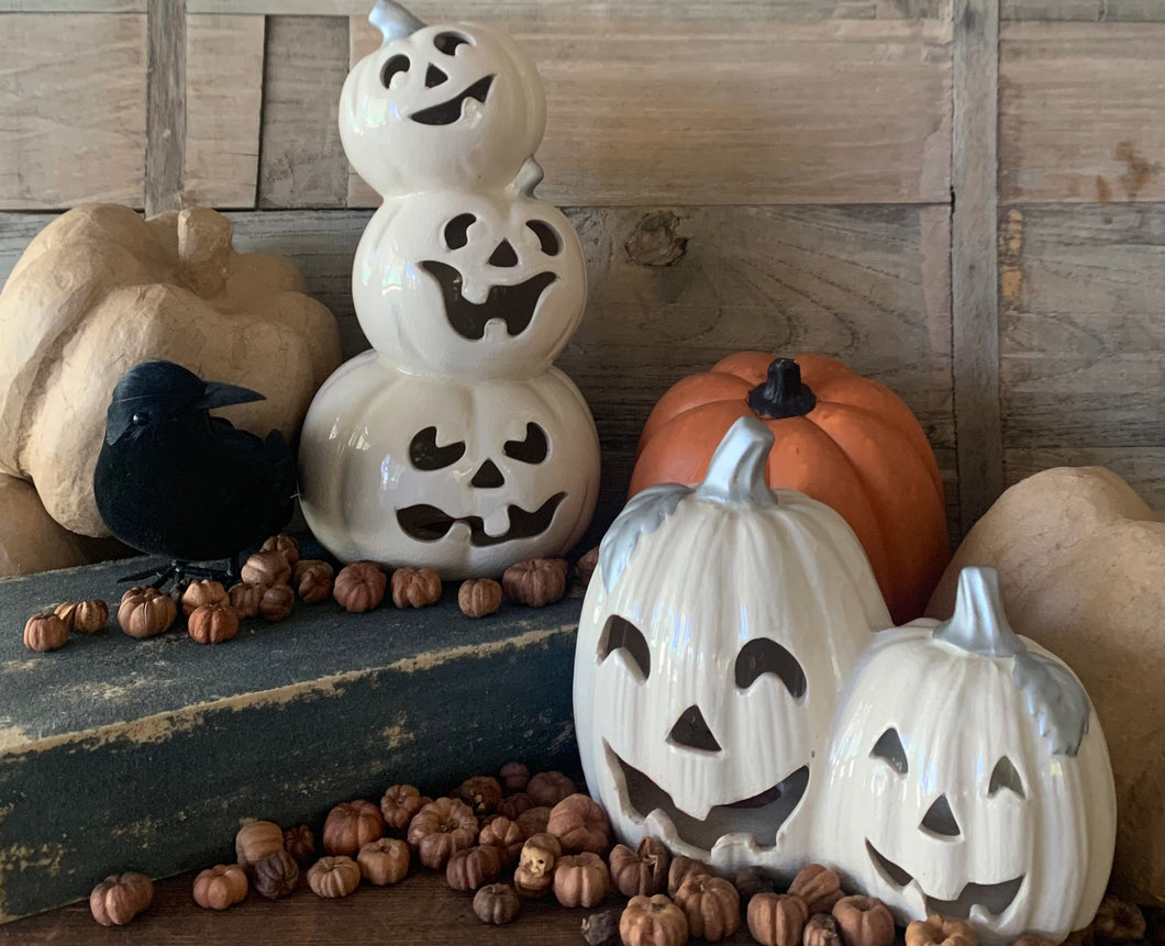 Ceramic Jack-o-lanterns