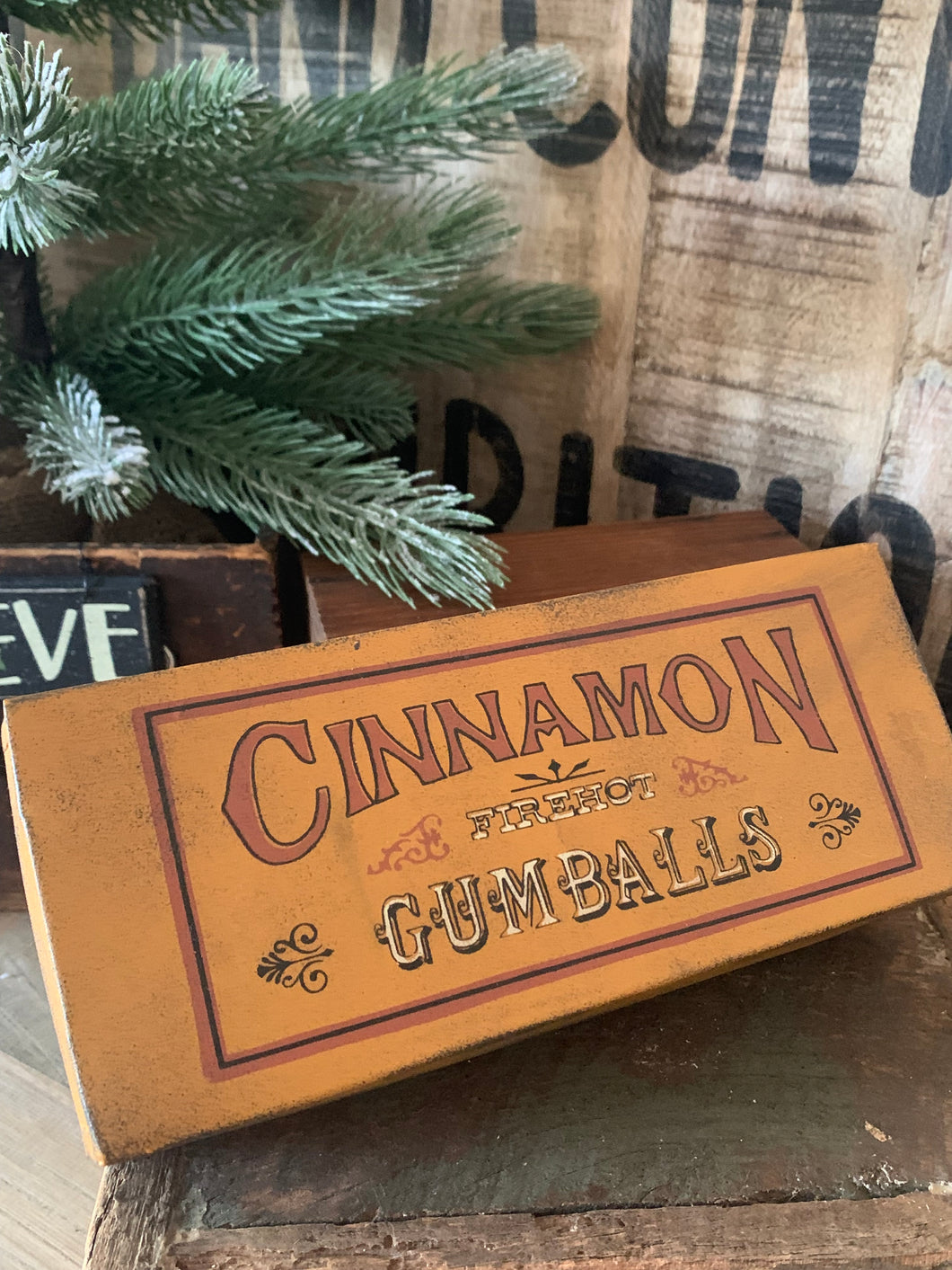 Cinnamon Gumballs Tin Box