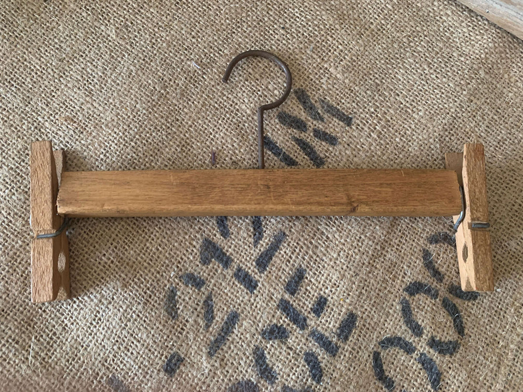 Vintage Timber Coat Hanger