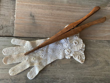 Load image into Gallery viewer, Antique Glove Stretcher and Lace Glove
