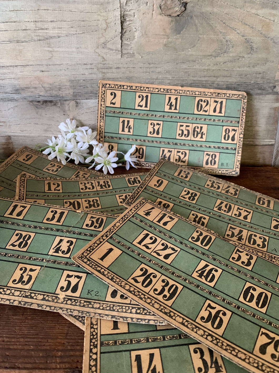 Bingo Old Rack Super Old Bingo Cards โ Countin' Crows Mercantile