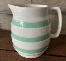 Load image into Gallery viewer, Collectable Green and Cream Early Staffordshire Jug
