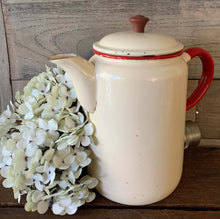 Load image into Gallery viewer, Vintage Enamel Red &amp; Cream Electric Jug
