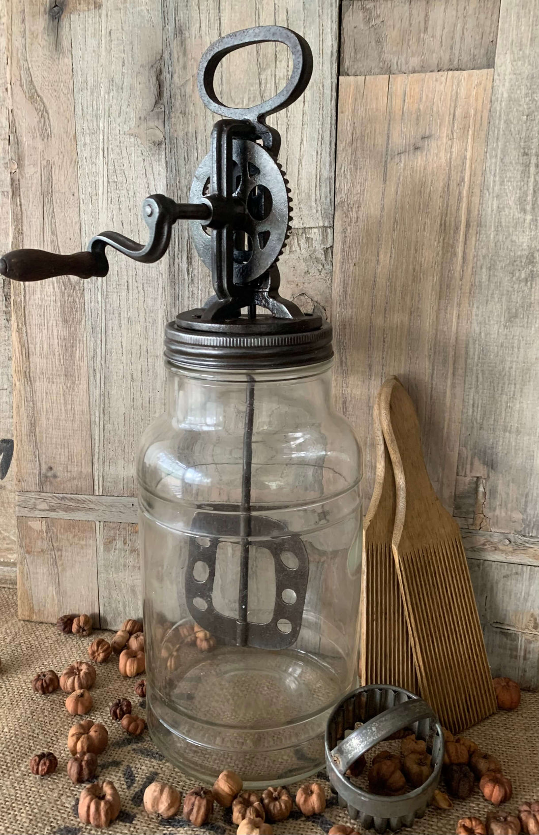 Unique Large Antique Butter Churn