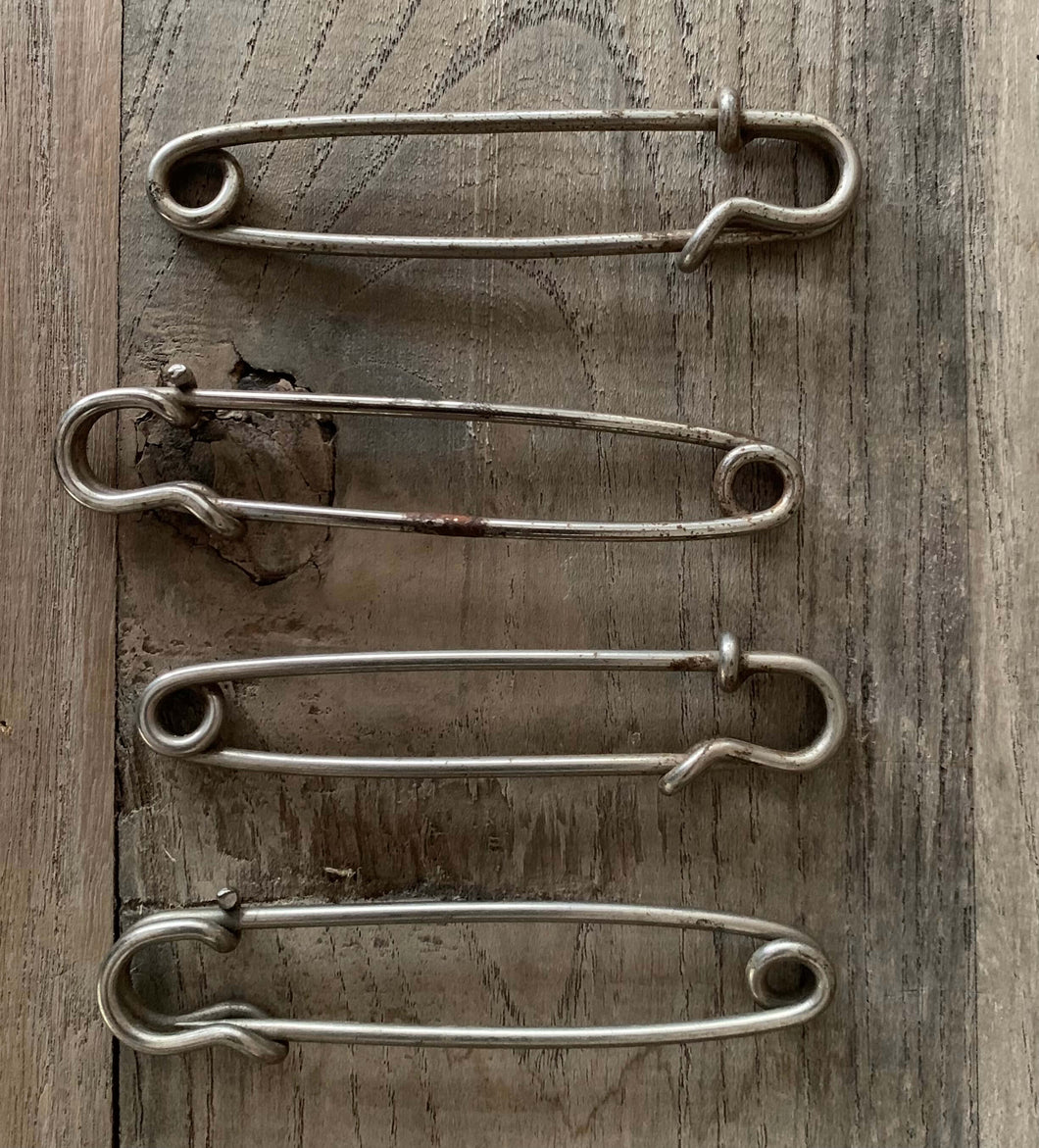 Vintage Metal Safety Pins