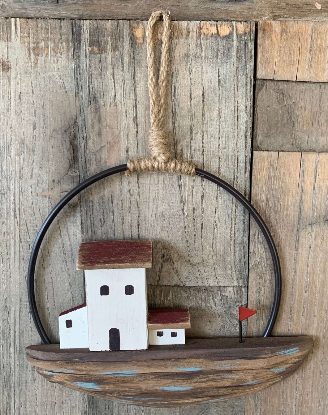 Rustic Wall Hanger - House