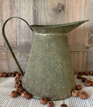 Load image into Gallery viewer, Rustic Galvanised Farmhouse Pitcher
