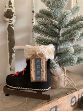 Load image into Gallery viewer, Black Ice Skate (Hanging)
